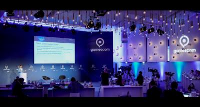 Foto eines Vortrags auf der GamesCom 2020