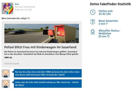 Screenshot Fakefinder