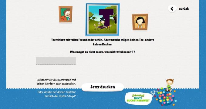 Bunte Buchstabenwelt