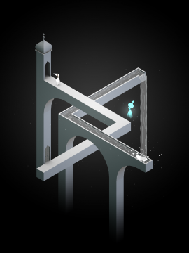 Düstere Szene aus Monument Valley, optische Täuschung