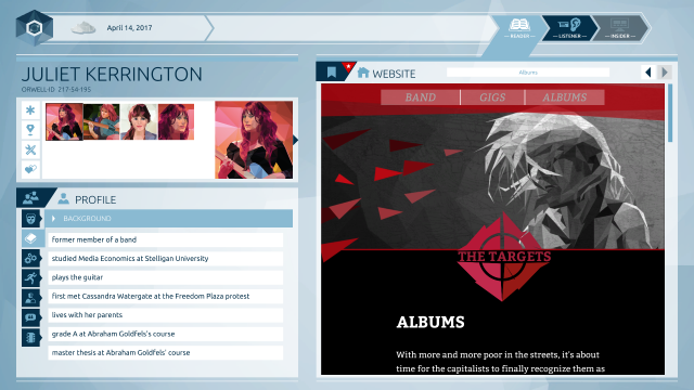 Benutzeransicht von "Orwell"