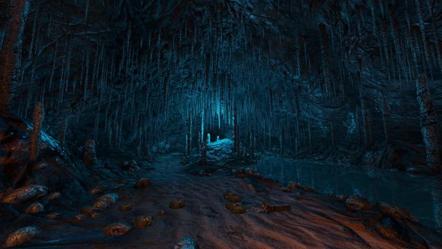 Höhle mit Tropfsteinen