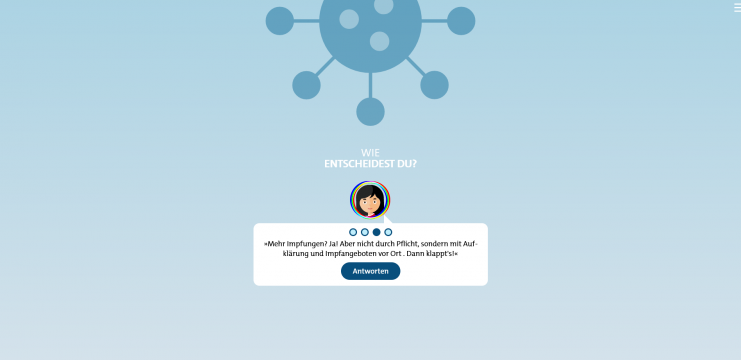 Screenshot aus dem Spiel "Wie entscheidest du?"