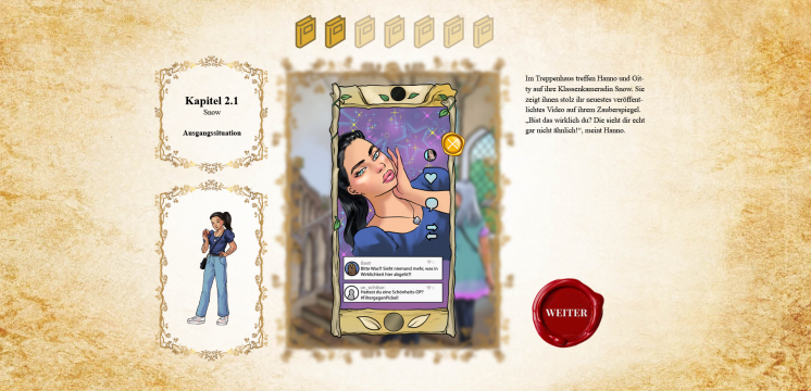 Screenshot aus dem Spiel "Es war einmal im Netz..."