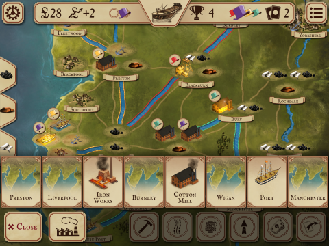 Screenshot aus dem Spiel Brass