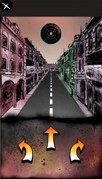 Minigame zu Jens' Flucht vor der Polizei