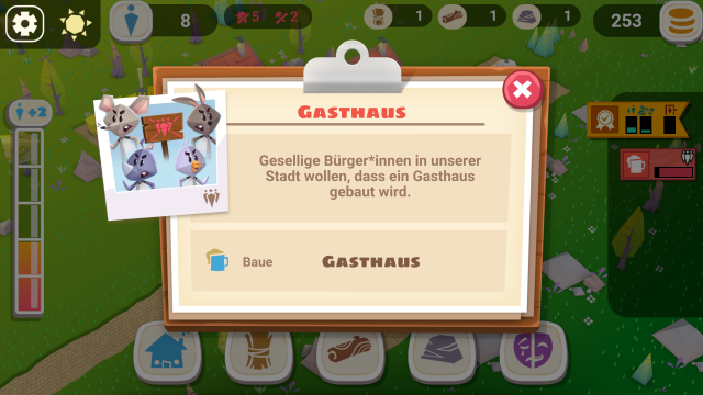 Mission: Bau eines Gasthauses