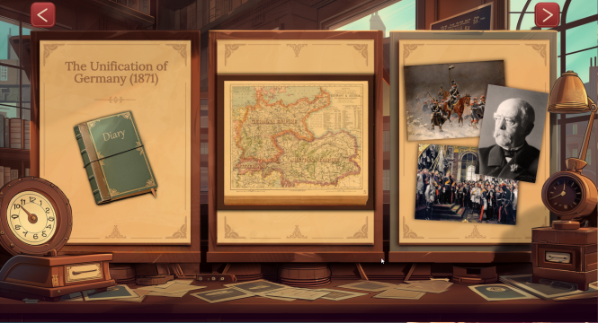 Im Archiv finden sich verschiedene historische Gegenstände wie Bilder, Briefe oder Karten, die Hintergrundinformationen vermitteln.