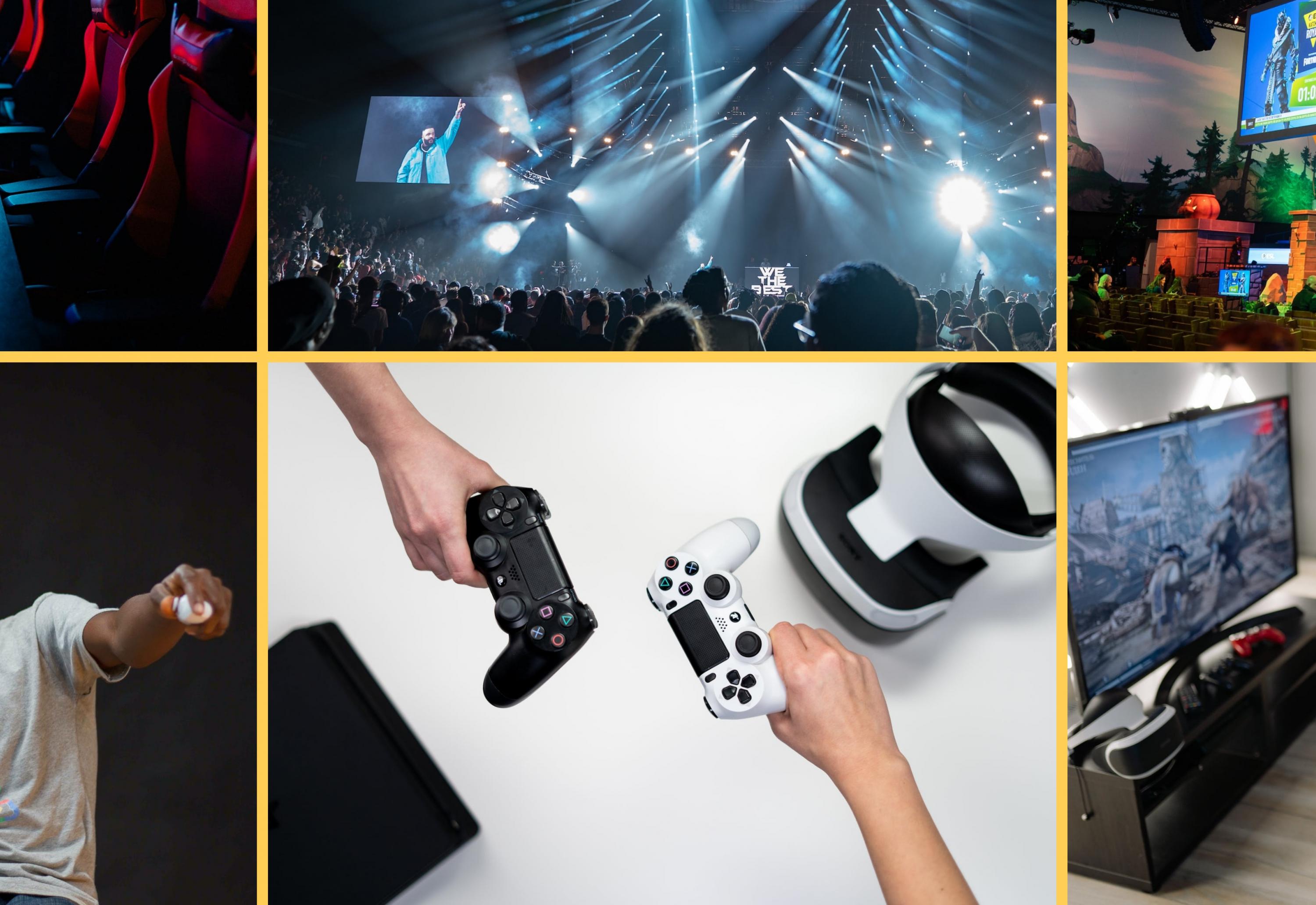 Collage von Symbolbildern